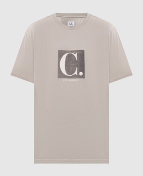 C.P. Company Gray T-shirt with print MTS165A005100W