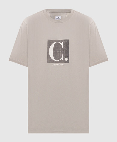 Gray T-shirt with print