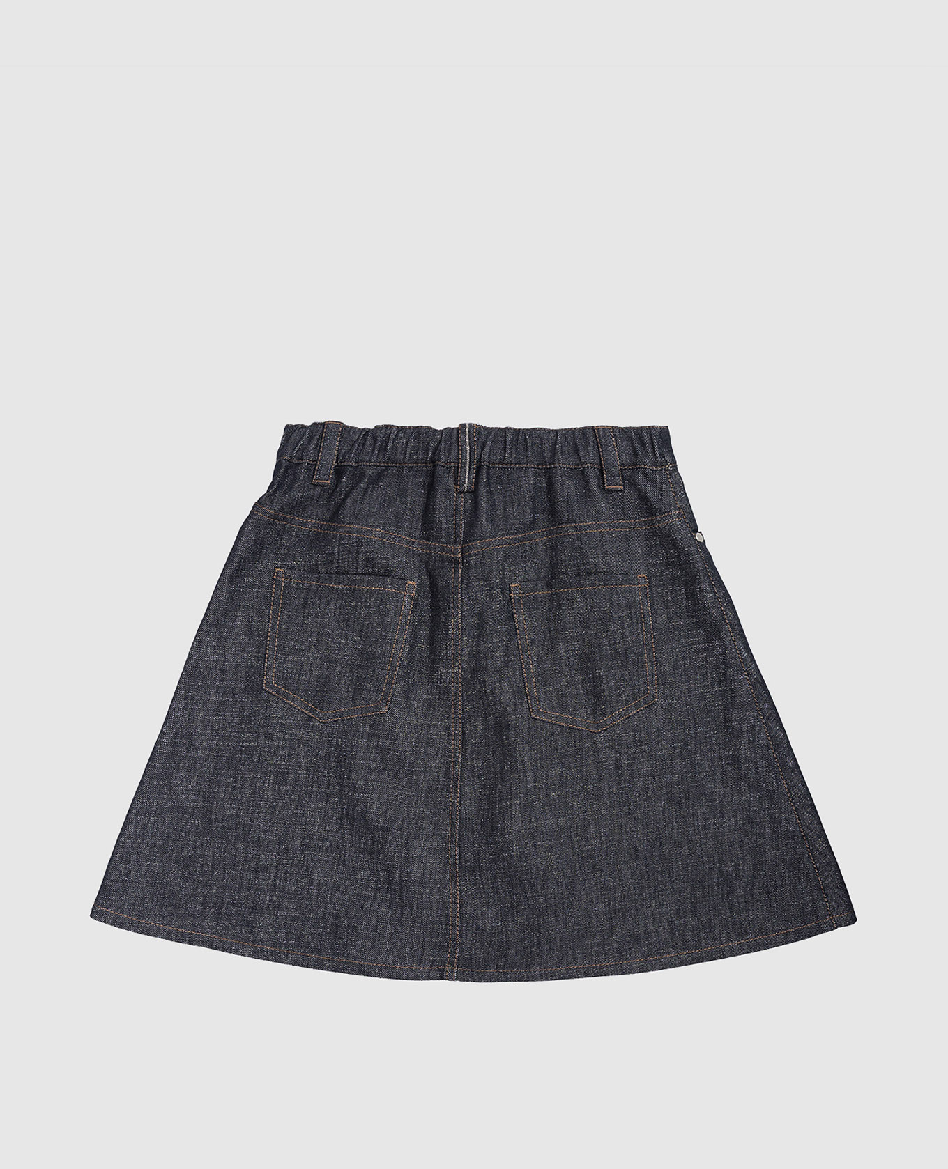 

Children's blue denim skirt with lurex Brunello Cucinelli