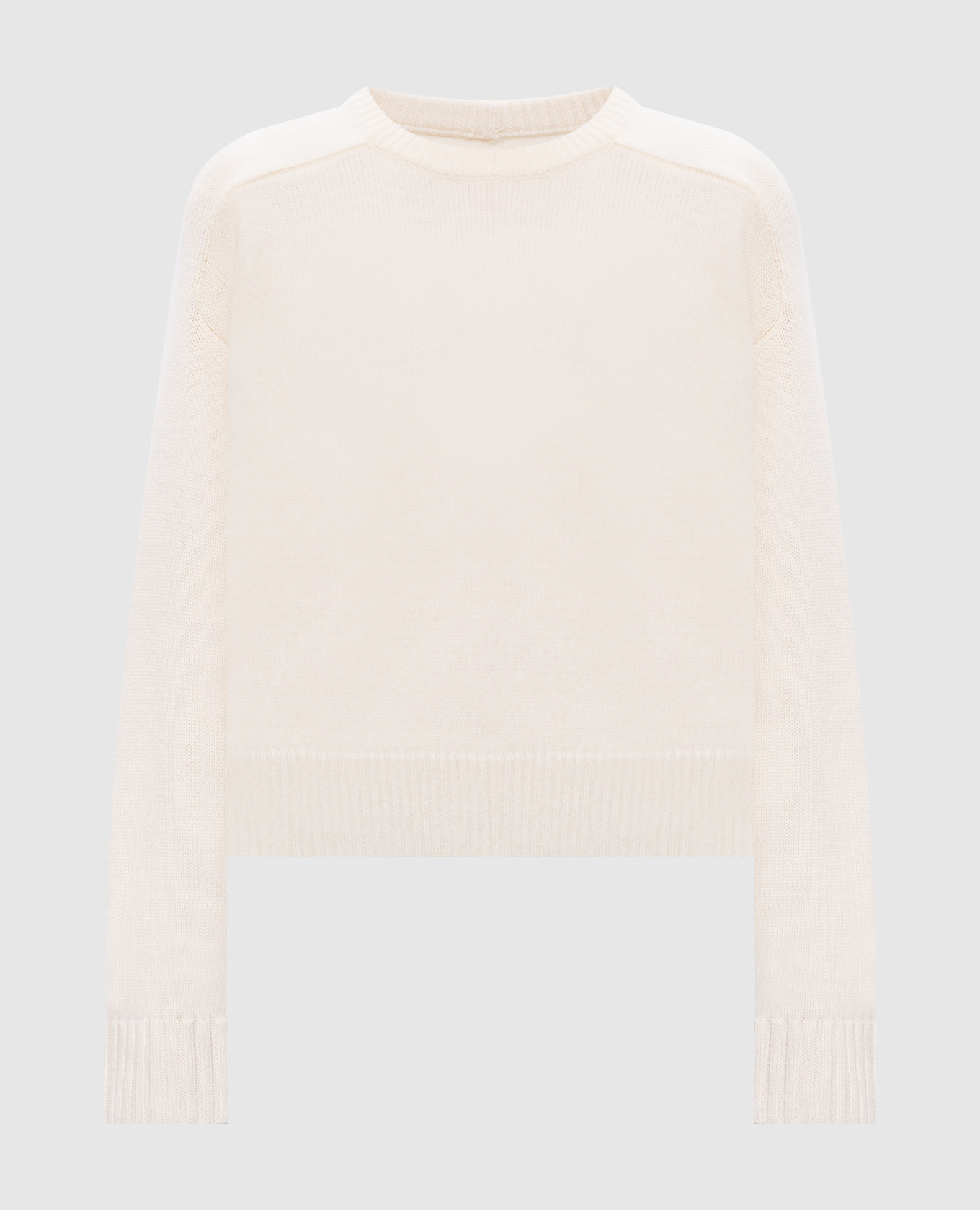 

BRUZZI ivory wool and cashmere sweater Loulou de Saison, Beige