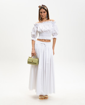 Dolce&Gabbana White maxi skirt F4DA7TFU61A