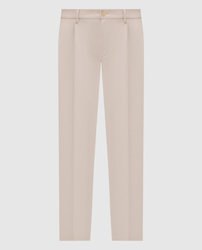 Stefano Ricci Beige silk pants M1T8100006CTKE1U