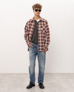 Maison Margiela MM6 Blue jeans with double construction SH2LA0062M30058