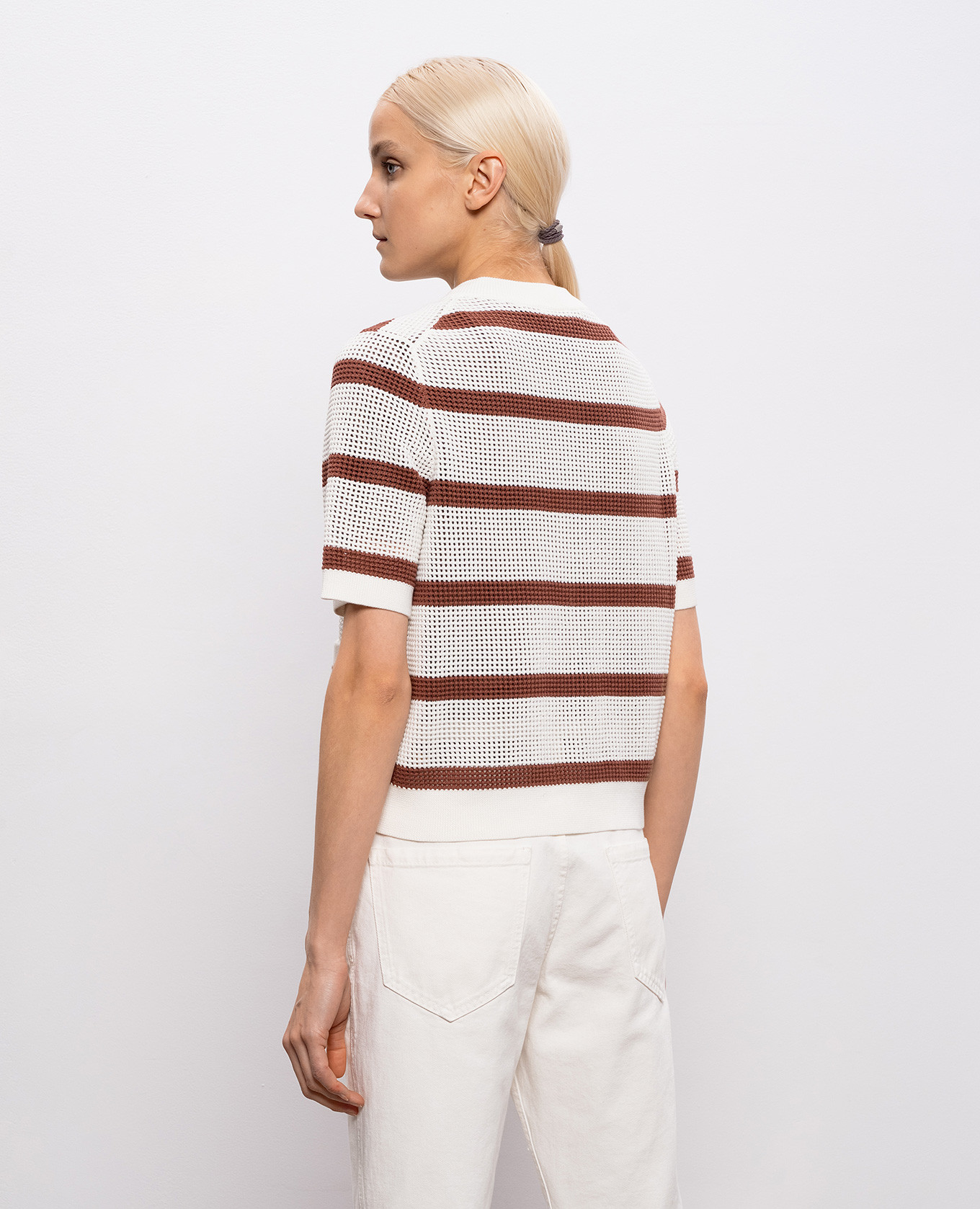 

White striped cardigan Brunello Cucinelli