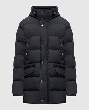 MooRER Grey down jacket GRIMANI GRIMANISTP