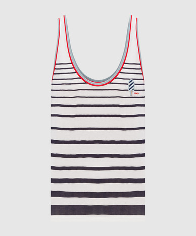 White striped T-shirt