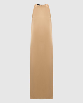 Dondup Brown midi dress DA509RF0039DXXX