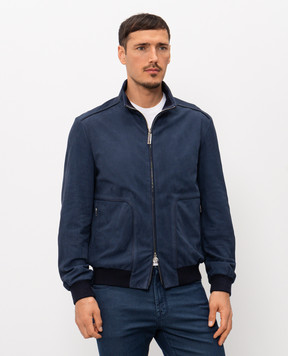Stefano Ricci Blue nubuck jacket M7J6100020MKOTGT