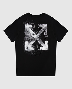 Off-White Children's black Spray Arrow T-shirt 44BAA002F26J00E