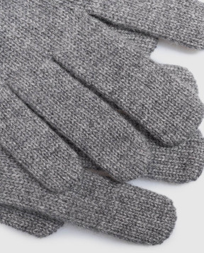 Brunello Cucinelli Gray cashmere gloves M2293118