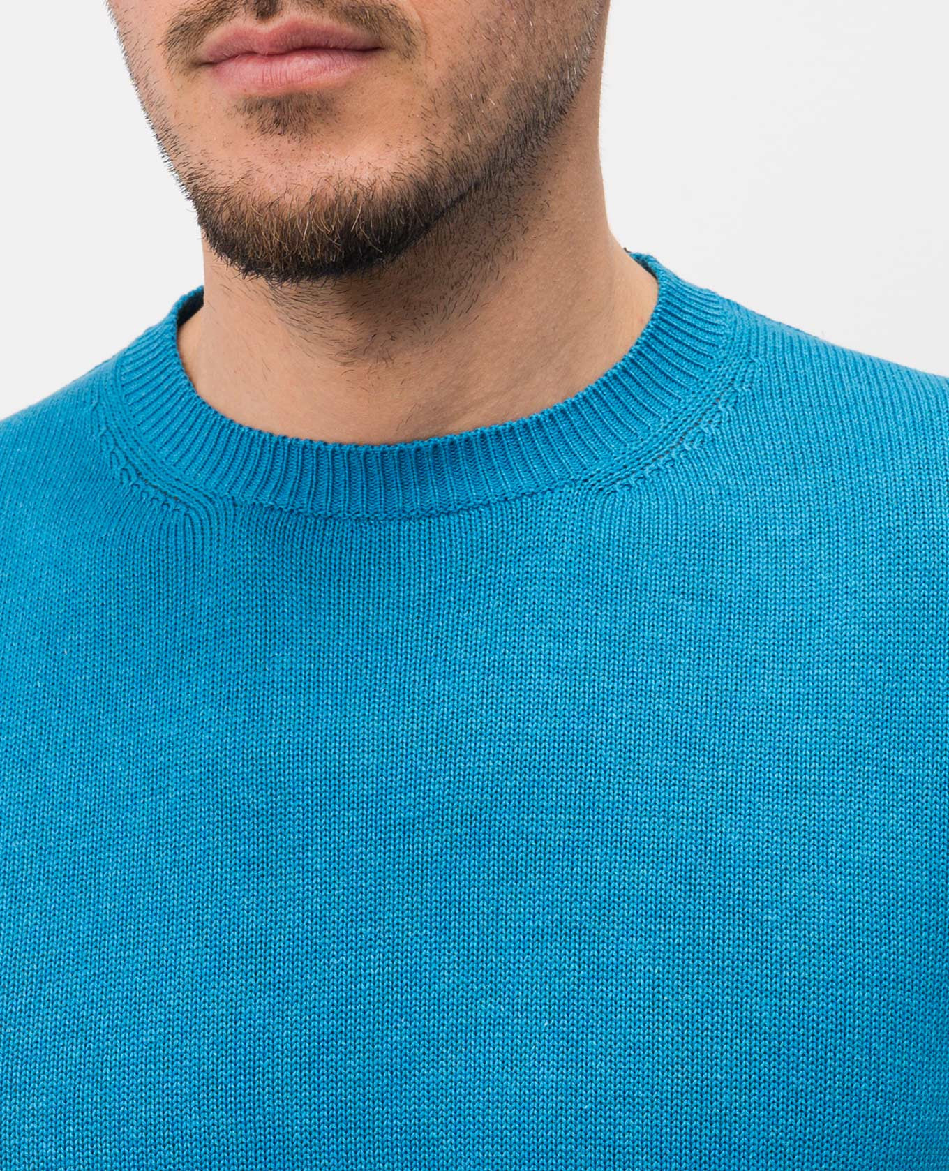 

Blue linen and silk T-shirt ISAIA, Light blue