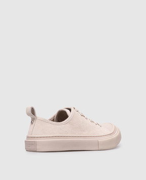 Ann Demeulemeester Halli beige suede sneakers with logo B0014076LT199