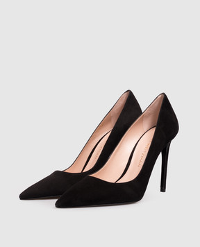 Stuart Weitzman Black suede POWER shoes SJ954