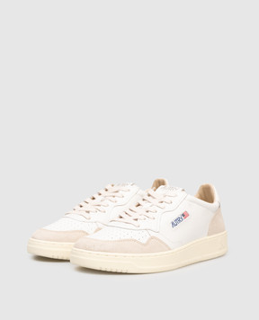AUTRY White leather sneakers MEDALIST A1UNAULMLS33