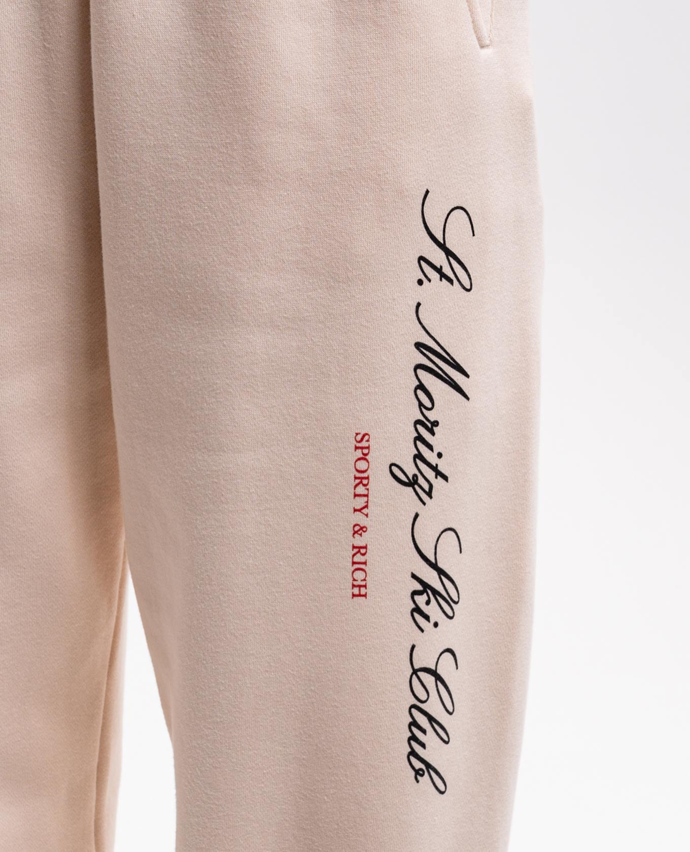 Beige joggers with print Sporty & Rich 5