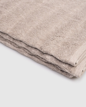 Hamam Beige terry body towel ASH RIBBED ASHRIBBEDBODYTOWEL