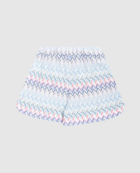 Missoni Children's white printed shorts MY6A21Z3183810