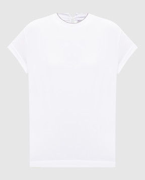 Brunello Cucinelli White layered T-shirt MPT18BD200