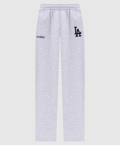 LA Serif grey melange insulated track pants