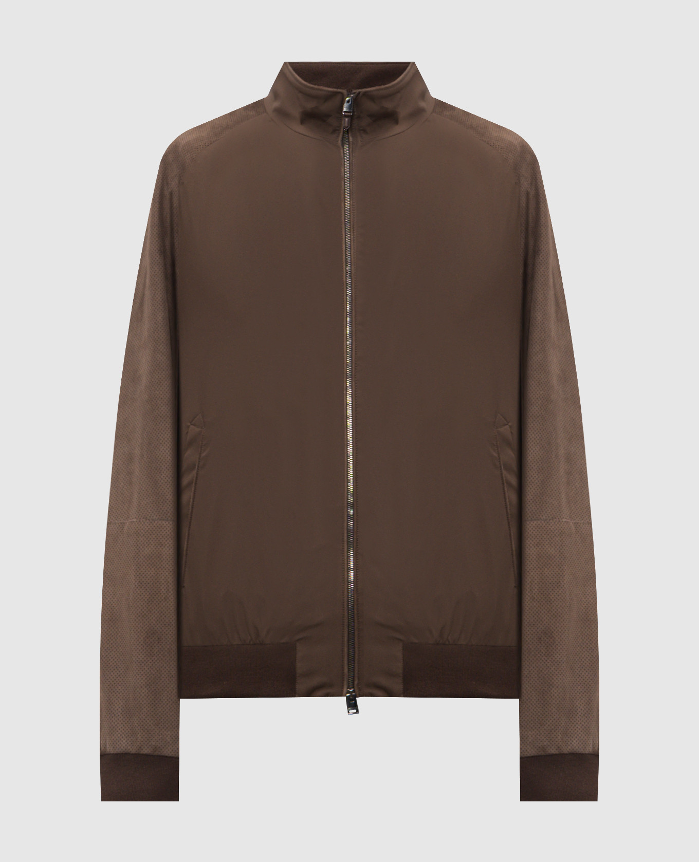 

Brown suede combination jacket Canali