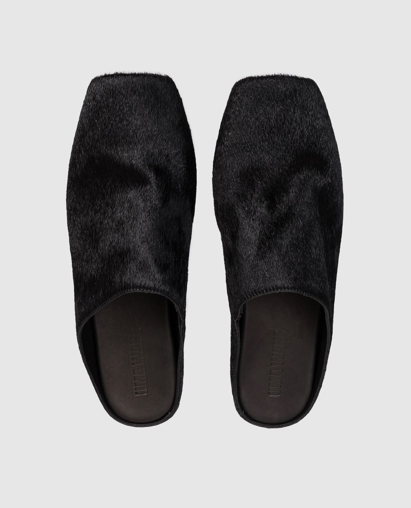 Black leather mules UMA WANG 4