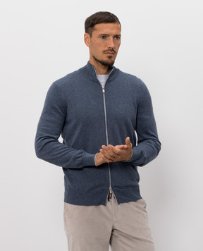 Brunello Cucinelli Blue cashmere cardigan M2200106