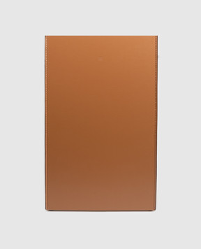 Treesseci Brown leather laundry basket MERIDIEN MER63AIN
