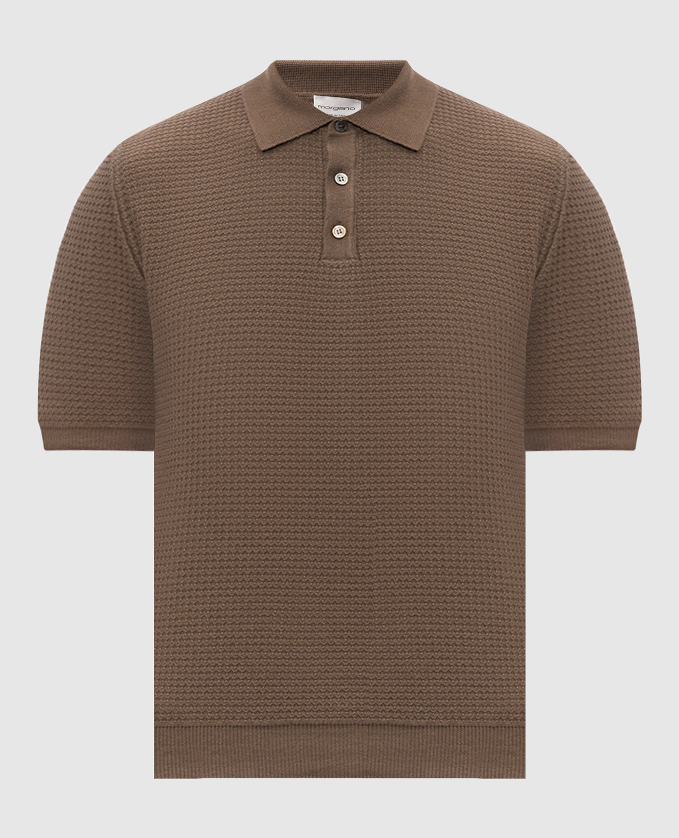 

Brown polo shirt with pattern Morgano
