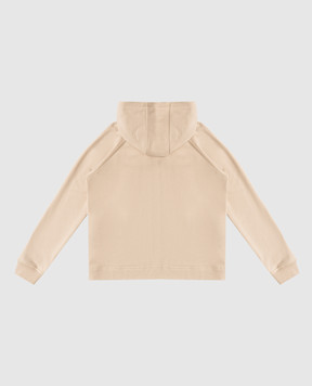 Brunello Cucinelli Children's beige sports jacket with monil chain BN05NE296C