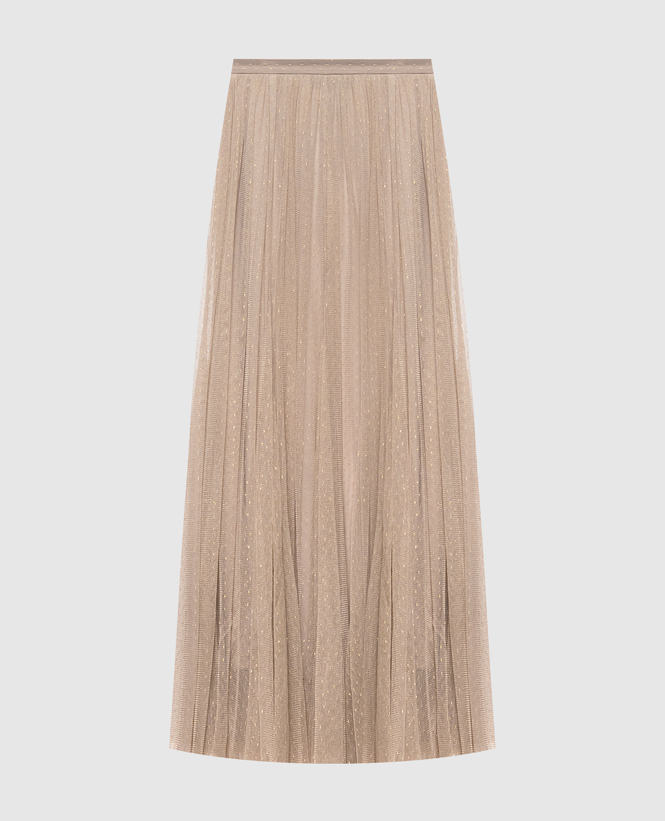 Beige skirt with lurex