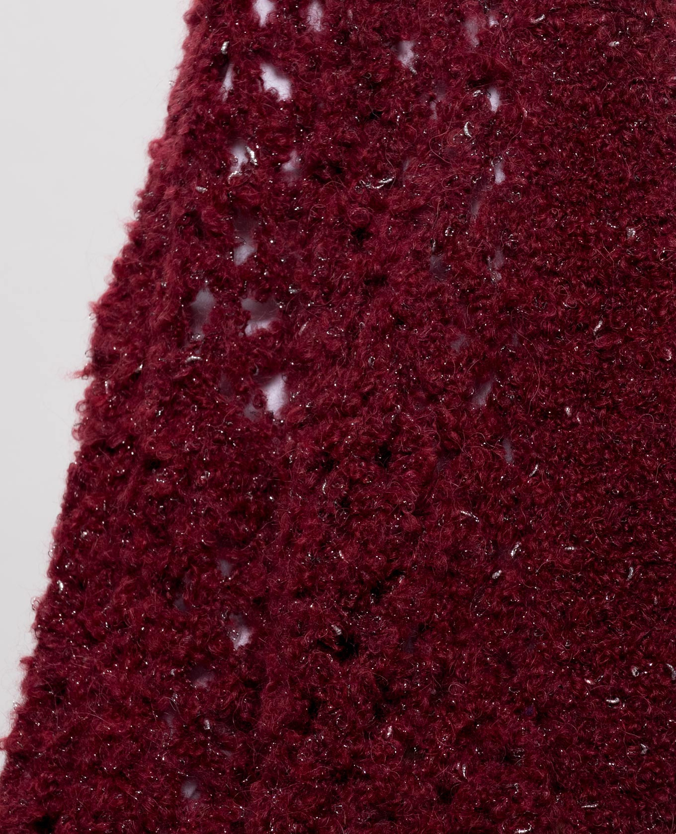 Burgundy openwork cardigan with alpaca wool Peserico 5