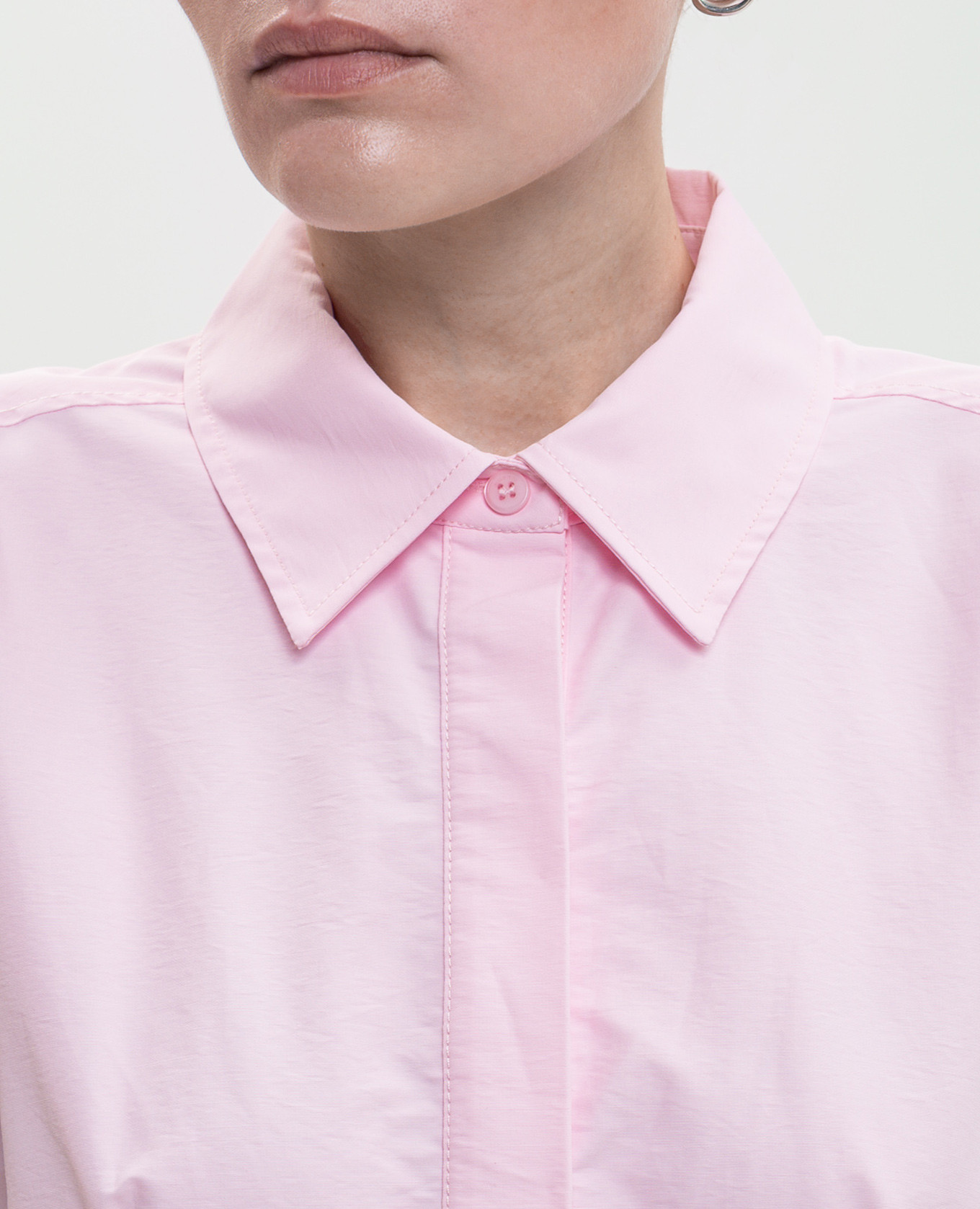 

Clemmie pink shirt dress Simkhai