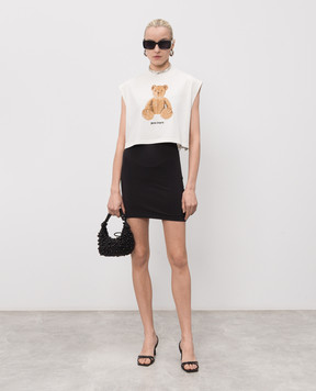 Palm Angels Ivory Bear Top PWAC022S26JER002
