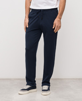 Canali Blue wool sweatpants MJ02448T0913