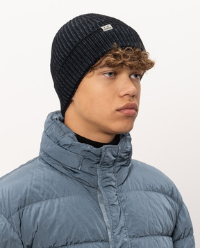 C.P. Company Ribbed cap with logo patch MAC291A006170A