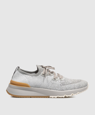 Gray sneakers