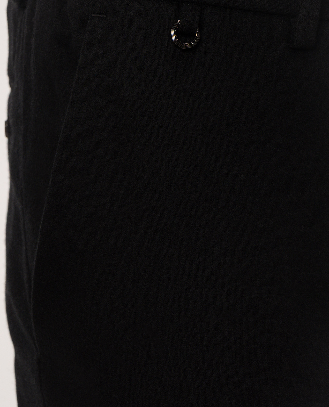 Black wool and cashmere cargo pants Stefano Ricci 5