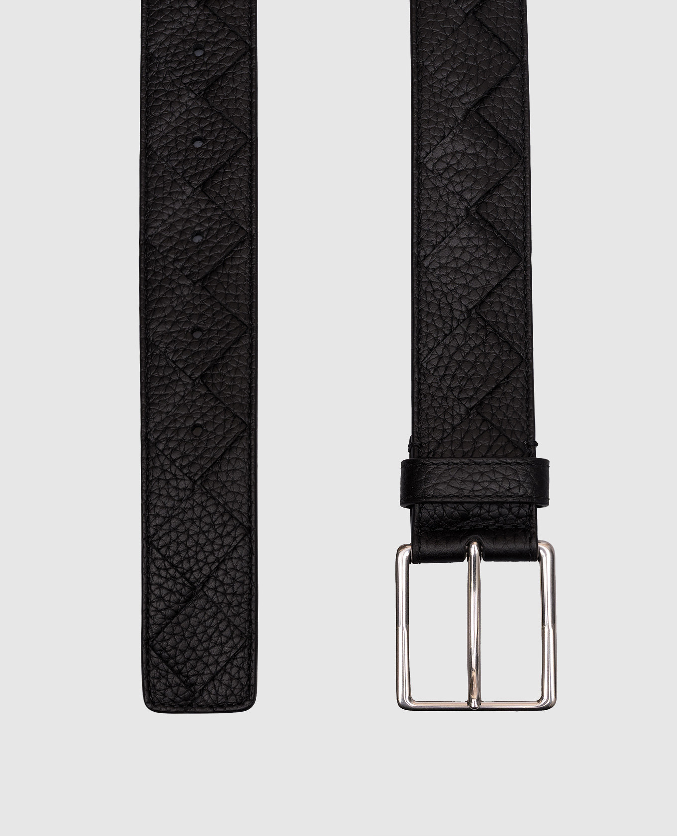 Black Taurillon leather belt Bottega Veneta 3