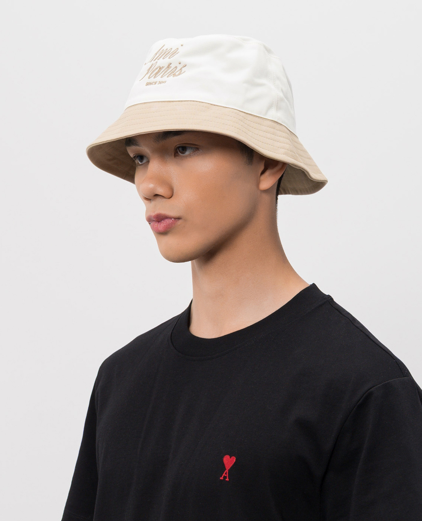 

White Panama with logo embroidery Ami Paris