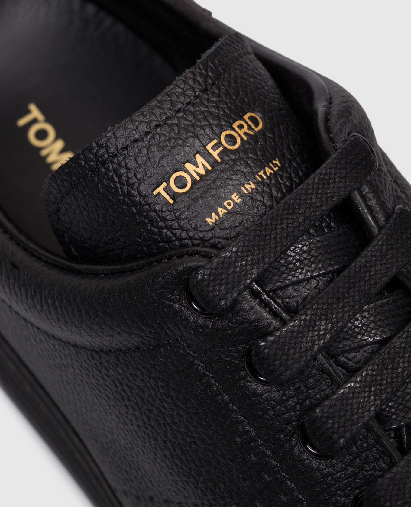 

Black leather Warwick sneakers Tom Ford