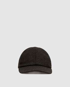 Agnona Green cashmere cap AK12U1XU7066