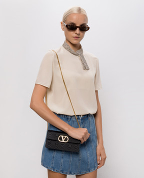 Valentino Black VLogo Signature Clutch 9W2P0BB4YRE