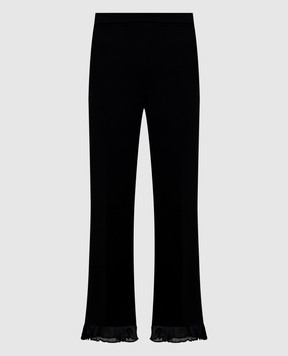 Twinset Black pants with ruffles 262TP2273