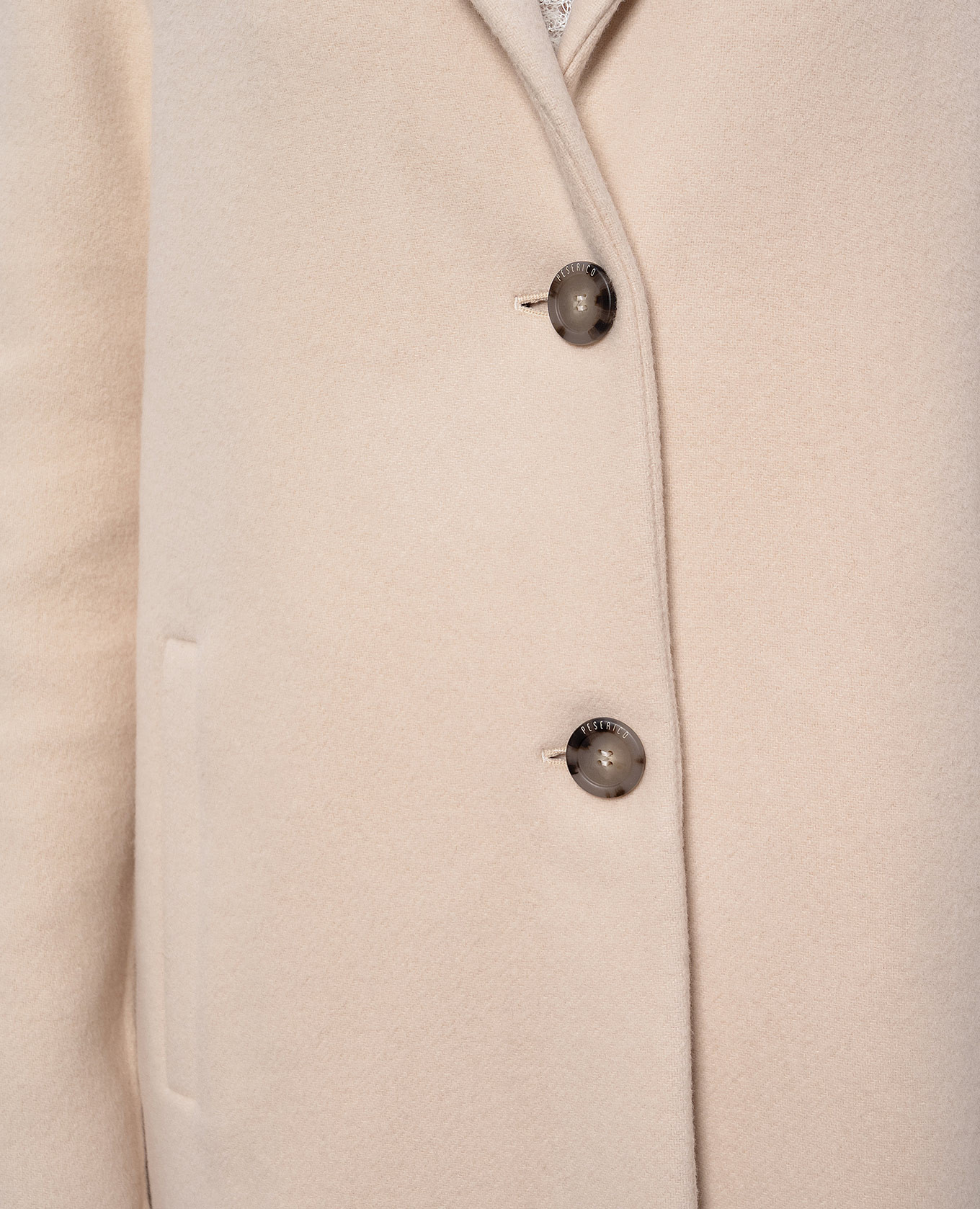 Beige coat with wool and cashmere Peserico 5