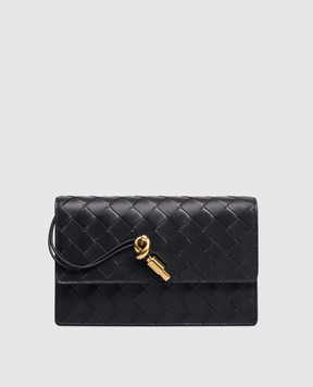Bottega Veneta Andiamo blue leather bag 844107VCPP2