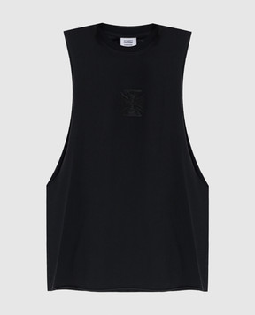 Vetements Black T-shirt with a patch ME76TR155B