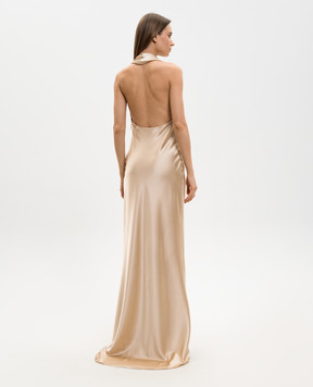 16Arlington Maren beige maxi dress with open back G120SS2601
