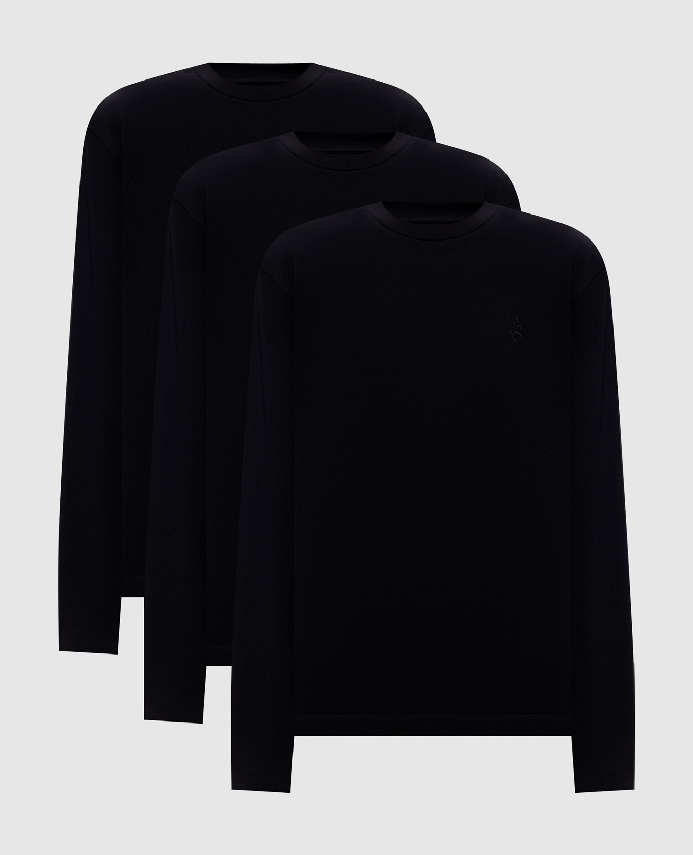Set of black long-sleeves