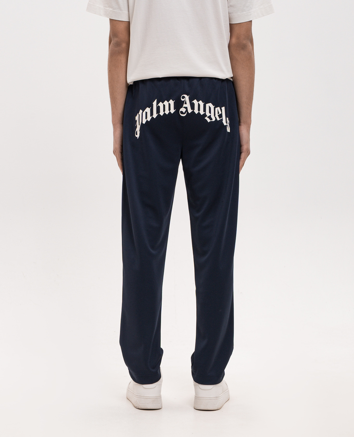 

Blue sweatpants with logo print Palm Angels