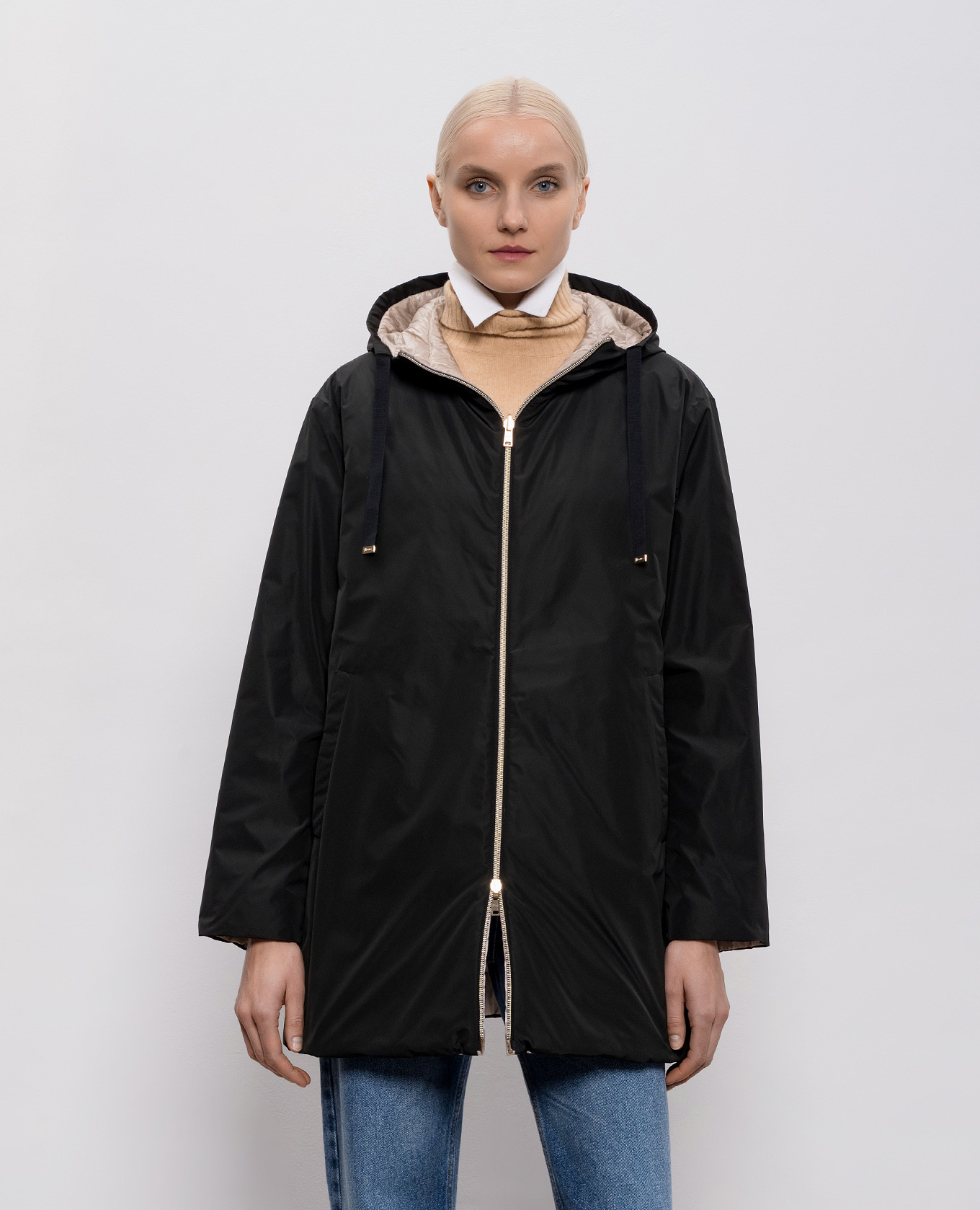 

Black reversible down jacket Herno